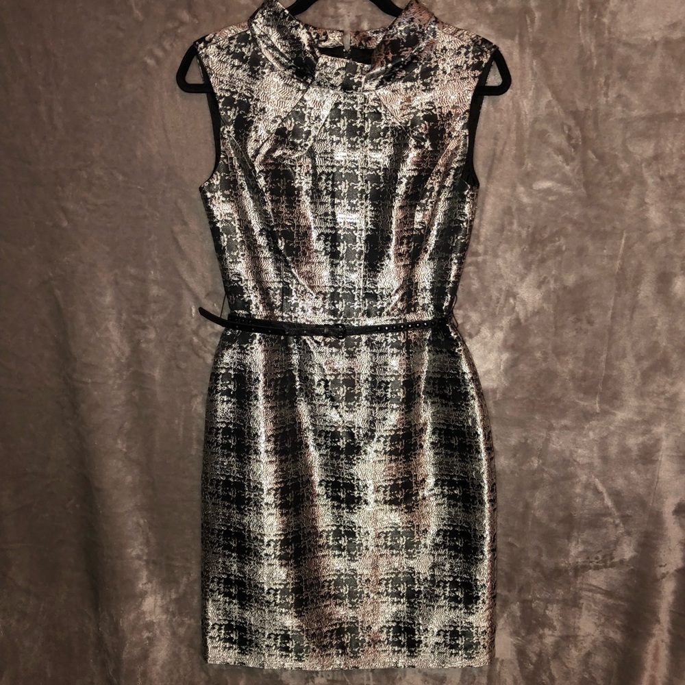 Antonio Melani Metallic Cocktail Dress